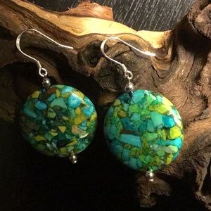 Jasper Sterling Silver Earrings